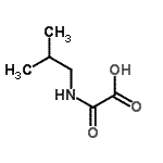 structure of CAS# 75235-38-0, (Isobutylamino)(oxo)acetic acid;N -Isobutyl-oxalamic acid;acetic acid, [(2-methylpropyl)amino]oxo-;N -Isobutyl-oxalamic acid