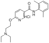 CAS#: 75348-38-8， 6-(2-Diethylaminoethoxy)-N-(2,6-Dimethylphenyl)Pyridine-3-Carboxamide Hydrochloride