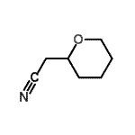 structure of CAS# 75394-84-2, Tetrahydro-2H-pyran-2-ylacetonitrile;2-(2H-3,4,5,6-tetrahydropyran-2-yl)ethanenitrile;2-(TETRAHYDRO-2H-PYRAN-2-YL)ACETONITRILE;2H-pyran-2-acetonitrile, tetrahydro-