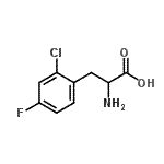 结构式 CAS# 754152-25-5, 2-氯-4-氟苯丙氨酸
