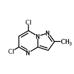 structure of CAS# 754211-02-4, 5,7-Dichloro-2-methylpyrazolo[1,5-a]pyrimidine;5,7-Dichlor-2-methylpyrazolo[1,5-a]pyrimidin;5,7-Dichloro-2-methylpyrazolo[1,5-a]pyrimidine;5,7-Dichloro-2-méthylpyrazolo[1,5-a]pyrimidine