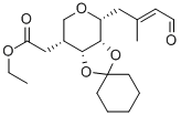 CAS 登录号：75452-43-6， (E)-5,9-脱水-6,7-O-环己基亚基-2,3,4,8-四脱氧-8-C-(乙氧羰基)甲基-3-甲基-D-别-壬-2-烯醛