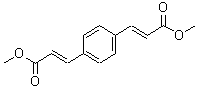 结构式 CAS# 7549-44-2, (2E,2'E)-3,3'-(1,4-亚苯基)二丙烯酸二甲酯
