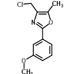 CAS#: 755030-85-4， 4-(Chloromethyl)-2-(3-methoxyphenyl)-5-methyl-1,3-oxazole