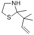 CAS 登录号：75606-47-2， 2-甲基-2-(2-甲基丁-3-烯-2-基)-1,3-噻唑烷