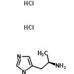 结构式 CAS# 75614-89-0, (2R)-1-(1H-咪唑-4-基)-2-丙胺二盐酸盐