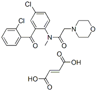 CAS#: 75616-00-1， But-2-Enedioic Acid, N-[4-Chloro-2-(2-Chlorobenzoyl)Phenyl]-N-Methyl-2-Morpholin-4-Ylacetamide