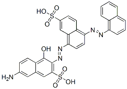 CAS#: 75627-25-7， 7-Amino-4-Hydroxy-3-[[4-(1-Naphtylazo)-7-Sulfo-1-Naphtyl]Azo]-2-Naphthalenesulfonic Acid