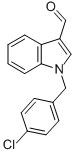 structure of CAS# 75629-57-1, 1-(4-Chloro-Benzyl)-1 H-Indole-3-Carbaldehyde;1-(4-Chlorobenzyl)-1H-Indole-3-Carbaldehyde(SALTDATA: FREE);1-[(4-Chlorophenyl)Methyl]-1H-Indole-3-Carboxaldehyde;1-(4-CHLORO-BENZYL)-1 H-INDOLE-3-CARBALDEHYDE