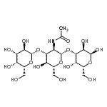CAS#: 75645-27-1， beta-D-Galactopyranosyl-(1->3)-2-acetamido-2-deoxy-beta-D-glucopyranosyl-(1->3)-alpha-D-galactopyranose