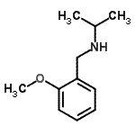 structure of CAS# 756474-36-9, N-(2-Methoxybenzyl)-2-propanamine;MFCD08691655;N-(2-Methoxybenzyl)-2-propanamine;N-(2-methoxybenzyl)propan-2-amine