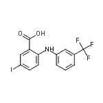 CAS#: 756477-21-1， 5-Iodo-2-{[3-(trifluoromethyl)phenyl]amino}benzoic acid