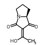 CAS#: 75652-77-6， (2Z,7aS)-2-(1-Hydroxyethylidene)tetrahydro-1H-pyrrolizine-1,3(2H)-dione