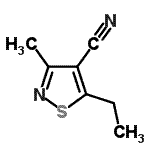 CAS#: 756531-49-4， 5-Ethyl-3-methyl-1,2-thiazole-4-carbonitrile