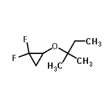 CAS#: 757203-91-1， 1,1-Difluoro-2-[(2-methyl-2-butanyl)oxy]cyclopropane
