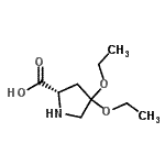 CAS#: 75776-61-3， 4,4-Diethoxy-L-proline