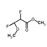 structure of CAS# 758-69-0, Methyl 2,3,3-trifluoro-3-methoxypropanoate;3-Methoxy-2,3,3-trifluoropropionate;Methyl 3-methoxy-2,3,3-trifluoropropanoate 93%;MFCD07784247