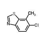 CAS#: 75804-80-7， 6-Chloro-7-methyl-1,3-benzothiazole