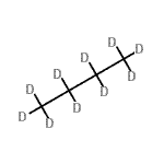 structure of CAS# 7582-04-9, (<sup>2</sup>H<sub>10</sub>)Butane;BUTANE (D10);Butane-d10;n-Butane-d10