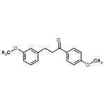 结构式 CAS# 75849-20-6, 3-(3-甲氧基苯基)-1-(4-甲氧基苯基)-1-丙酮