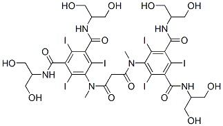 CAS#: 75871-98-6， 5-[[3-[[3,5-Bis(1,3-Dihydroxypropan-2-Ylcarbamoyl)-2,4,6-Triiodophenyl]-Methylamino]-3-Oxopropanoyl]-Methylamino]-N,N'-Bis(1,3-Dihydroxypropan-2-Yl)-2,4,6-Triiodobenzene-1,3-Dicarboxamide