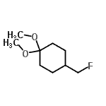 CAS#: 758716-91-5， 4-(Fluoromethyl)-1,1-dimethoxycyclohexane