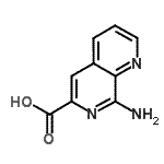 CAS#: 758726-20-4， 8-Amino-1,7-naphthyridine-6-carboxylic acid