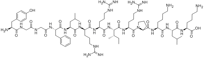 CAS 登录号：75921-87-8， H-酪氨酰-甘氨酰-甘氨酰-苯丙氨酰-亮氨酰-D-精氨酰-精氨酰-异亮氨酰-精氨酰-脯氨酰-赖氨酰-亮氨酰-赖氨酸