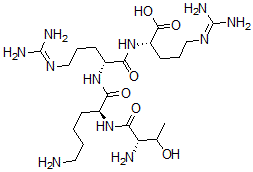 CAS#: 75929-73-6， (2S)-2-[[(2R)-2-[[(2S)-6-Amino-2-[[(2S)-2-Amino-3-Hydroxybutanoyl]Amino]Hexanoyl]Amino]-5-(Diaminomethylideneamino)Pentanoyl]Amino]-5-(Diaminomethylideneamino)Pentanoic Acid