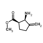 CAS#: 759431-64-6， Methyl (1R,2R)-2-amino-3-methylenecyclopentanecarboxylate