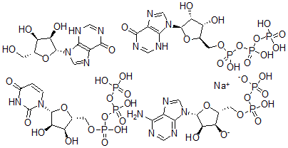 CAS#: 75953-34-3， Inosine 5'-(tetrahydrogen triphosphate), mixt. with adenosine 5'-(trihydrogen diphosphate) sodium salt, inosine and uridine 5'-(tetrahydrogen triphosphate)