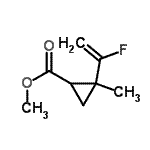 CAS 登录号：760179-40-6， 甲基2-(1-氟乙烯基)-2-甲基环丙烷羧酸酯