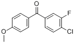 structure of CAS# 760192-86-7, 4-Chloro-3-Fluoro-4'-Methoxybenzophenone;4-CHLORO-3-FLUORO-4'-METHOXYBENZOPHENONE