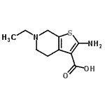 CAS#: 760902-05-4， 2-Amino-6-ethyl-4,5,6,7-tetrahydrothieno[2,3-c]pyridine-3-carboxylic acid