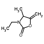 CAS#: 761000-59-3， 3-Ethyl-4-methyl-5-methylene-1,3-oxazolidin-2-one