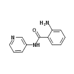 structure of CAS# 76102-92-6, 2-Amino-N-(3-pyridinyl)benzamide;(2-aminophenyl)-N-(3-pyridyl)carboxamide;2-amino-N-(3-pyridinyl)benzamide;2-amino-N-(pyridin-3-yl)benzamide