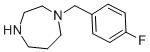 structure of CAS# 76141-89-4, 1-(4-Fluorobenzyl)-1,4-Diazepane;1-(4-Fluorobenzyl)-1,4-Diazepane(SALTDATA: 2Hcl H2O);1-(4-Fluorobenzyl)Homopiperazine 97%;1-(4-Fluorobenzyl)Homopiperazine97%
