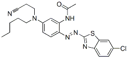 CAS#: 76213-94-0， N-[2-[(6-Chloro-1,3-Benzothiazol-2-Yl)Diazenyl]-5-(1-Cyanoheptan-3-Ylamino)Phenyl]Acetamide