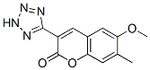 CAS 登录号：76239-45-7， 6-甲氧基-7-甲基-3-(2H-四唑-5-基)苯并吡喃-2-酮