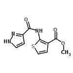 CAS#: 763107-52-4， Methyl 2-[(1H-pyrazol-3-ylcarbonyl)amino]-3-thiophenecarboxylate