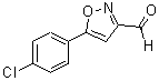 结构式 CAS# 763109-09-7, 5-(4-氯苯基)-3-异恶唑甲醛