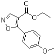 CAS#: 76344-86-0， Ethyl 5-(4-methoxyphenyl)-1,2-oxazole-4-carboxylate