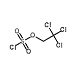 structure of CAS# 764-09-0, 2,2,2-Trichloroethyl sulfurochloridate;2,2,2-TRICHLOROETHYL CHLOROSULFATE