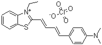 CAS 登录号：76433-29-9， 2-[(1E,3E)-4-(4-二甲基氨基-苯基)-丁-1,3-二烯基]-3-乙基-苯并噻唑-3-鎓高氯酸盐