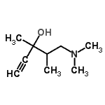 CAS#: 764588-49-0， 5-(Dimethylamino)-3,4-dimethyl-1-pentyn-3-ol