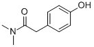 structure of CAS# 76472-23-6, 4-(Dimethylcarbamoylmethyl)Phenol;4-(Dimethylcarbamoylmeythyl)Phenol, Min. 95 %;2-(4-Hydroxyphenyl)-N,N-Dimethylacetamide;Benzeneacetamide, 4-Hydroxy-N,N-Dimethyl-
