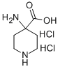 structure of CAS# 76508-73-1, 4-Amino-Piperidine-4-Carboxylic Acid dihydrochloride;4-Amino-Piperidine-1-Carboxylic  Acid  Dihydrochloride;4-Amino-Piperidine-4-Carboxylic Acid Dihydrochloride;4-AMINO-PIPERIDINE-4-CARBOXYLIC ACID 2 HCL