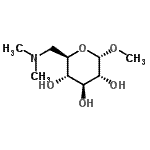 CAS#: 765243-37-6， Methyl 6-deoxy-6-(dimethylamino)-alpha-D-glucopyranoside