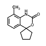 CAS#: 765266-61-3， 8-Methylspiro[3,1-benzoxazine-4,1'-cyclopentan]-2(1H)-one