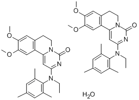 CAS#: 76536-69-1， 2-[Ethyl-(2,4,6-Trimethylphenyl)Amino]-9,10-Dimethoxy-6,7-Dihydropyrimido[6,1-a]Isoquinolin-4-One